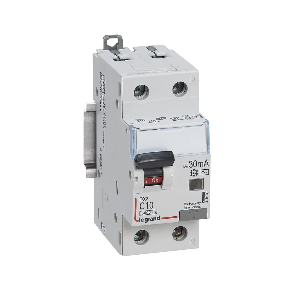 Disjunctor Legrand DX3, diferential, 10 A, 6 KA, 30 mA