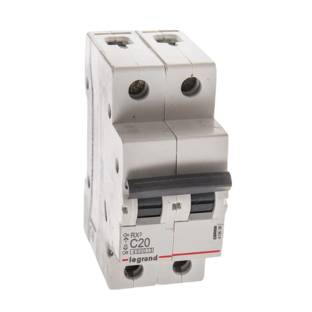 Disjunctor Legrand RX3, bipolar, 20 A, curba C, 4.5 KA