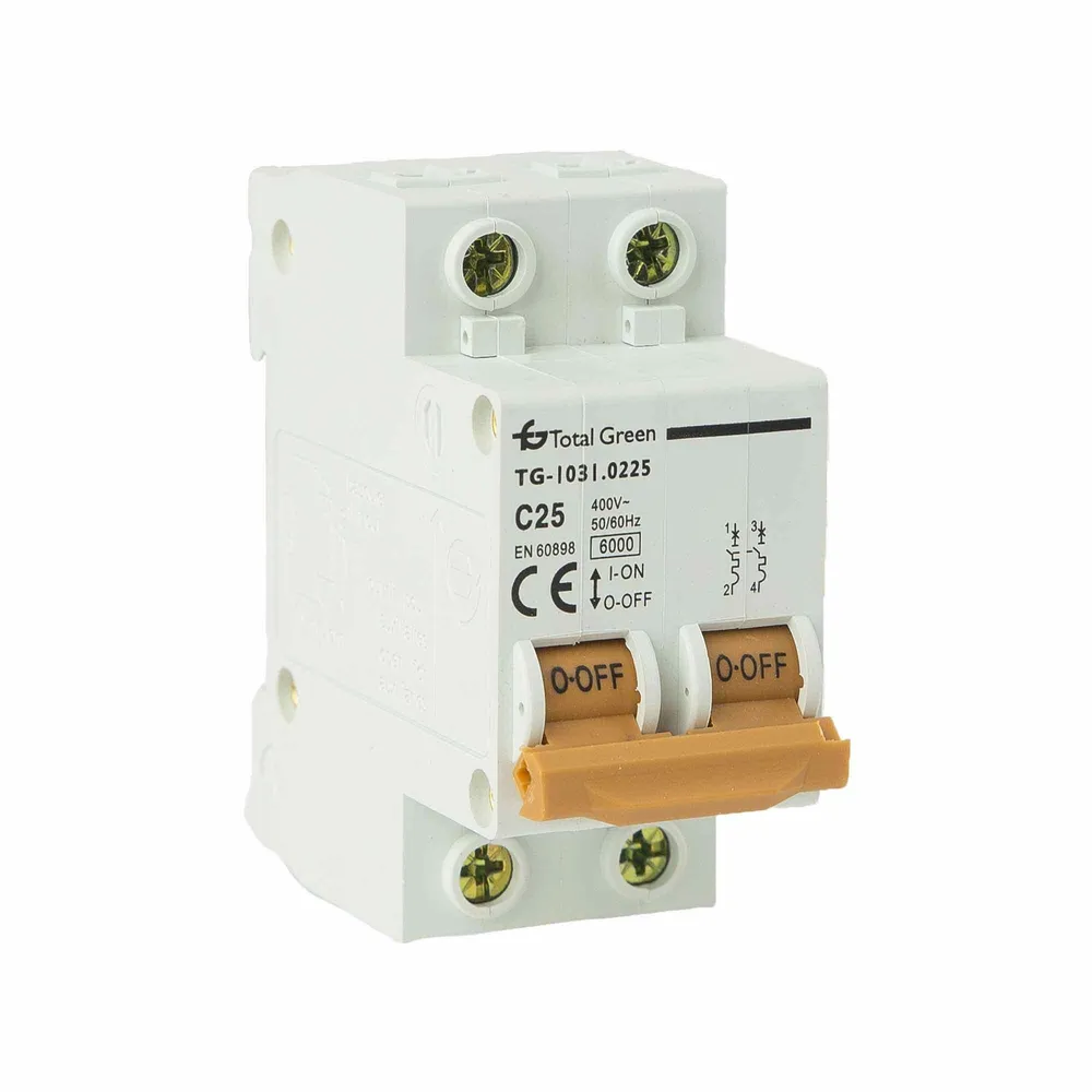 Disjunctor modular Total Green, bipolar, 25A, 2P