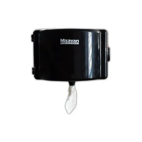 Dispenser hartie igienica mini one by one Misavan, plastic, negru