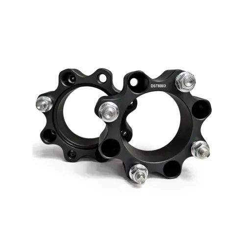 Distantier ATV 50 mm 4x110 centrare 90.2 cu 8 piulite M10x1.25 set 2 bucati aluminiu forjat negru — imaginea 2
