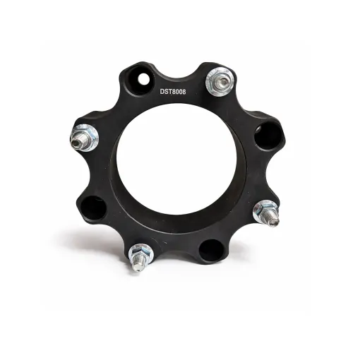Distantier ATV 50 mm 4x156 centrare 131.2 cu 8 piulite M10x1.25 set 2 bucati aluminiu forjat negru — imaginea 3
