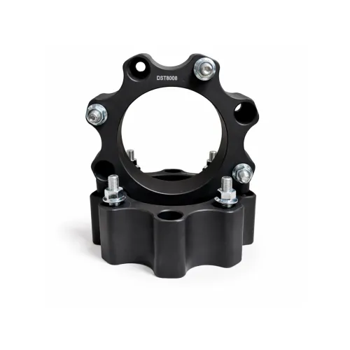 Distantier ATV 50 mm 4x156 centrare 131.2 cu 8 piulite M10x1.25 set 2 bucati aluminiu forjat negru