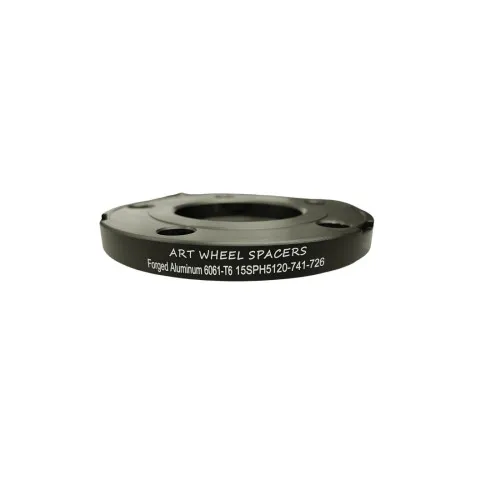 Distantier janta auto 15 mm 5x120 centrare 74.1–72.6 negru — imaginea 3