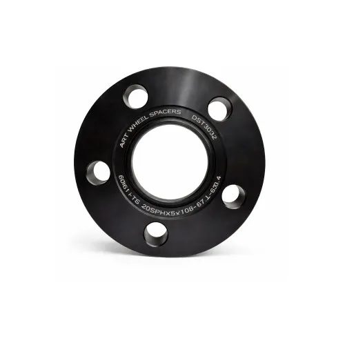 Distantier janta auto 20 mm 5x108 centrare 67.1-58.1 aluminiu forjat negru