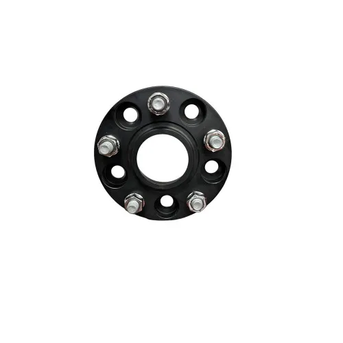 Distantier janta auto 20 mm 5x114.3 centrare 66.1–66.1 prindere dubla cu piulite M12x1.25 negru — imaginea 3