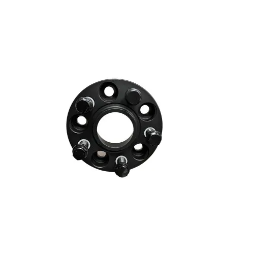 Distantier janta auto 30 mm 5x112 centrare 66.5–66.5 prindere dubla cu 5 prezoane M14x1.5 negru — imaginea 3