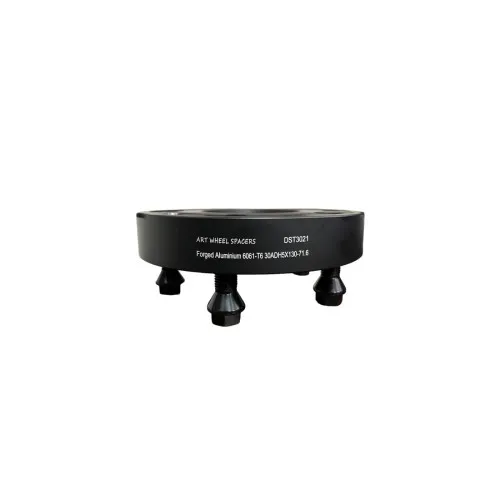 Distantier janta auto 30 mm 5x130 centrare 71.6–71.6 prindere dubla cu 5 prezoane M14x1.5 negru — imaginea 2