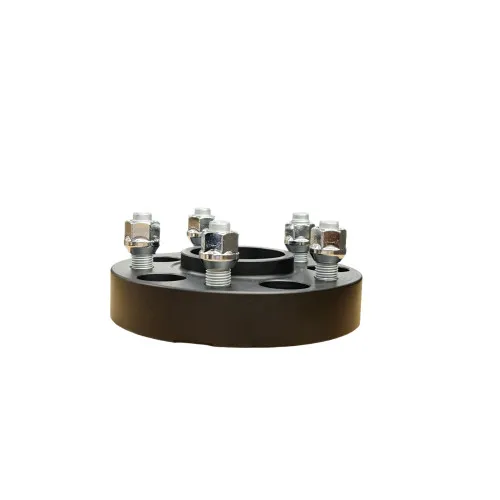 Distantier janta auto 35 mm 6x139.7 centrare 67.1 prindere dubla cu piulite M12x1.5 negru — imaginea 3