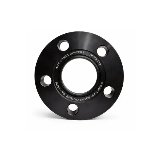 Distantier roata 20 mm, 5x108, centrare 67.1-58.1 mm, aluminiu forjat, negru