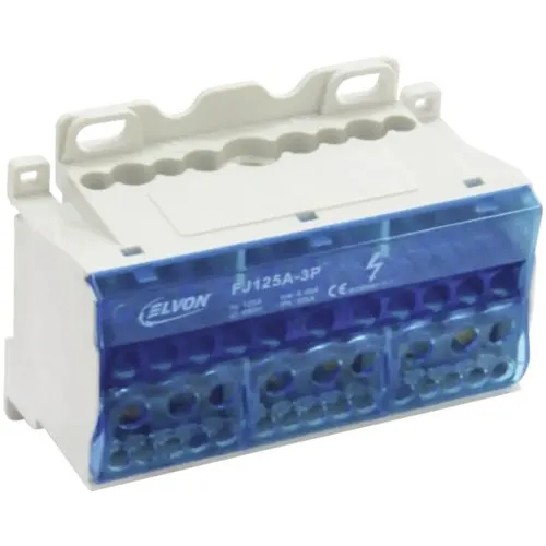 Distribuitor Elvon 4X35mm2 in 12X16mm2+19X6mm2 out 3P+N 1000V 125A