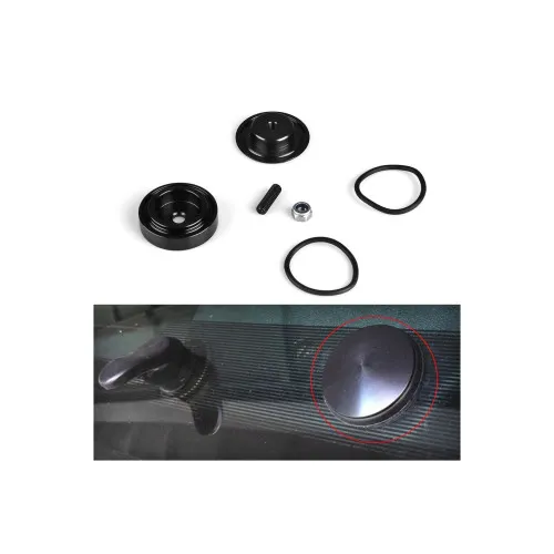 Dop decorativ universal aluminiu pentru anulare stergator luneta — imaginea 3