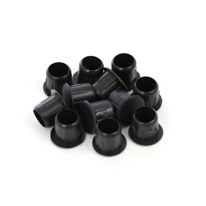 Dop plastic, pentru mascare picioare masa, 10 mm, negru, set 12 bucati