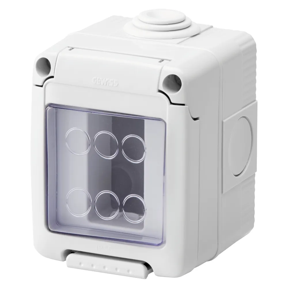 Doza aparat Gewiss, gama 27 Combi, 1 modul, aparent, IP55, GW27041