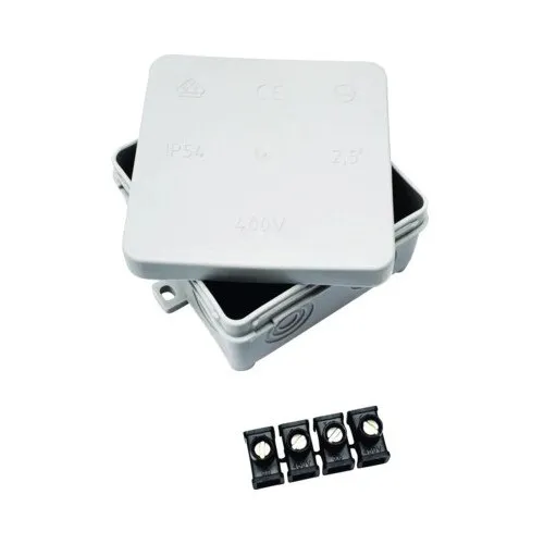 Doza aplicata cu cleme de legatura Blass Elektro 75x75x35 mm IP54 gri
