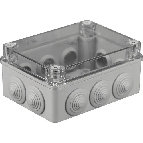 Doza aplicata pentru legaturi Pawbol 150x110 mm IP65 gri, cu capac transparent