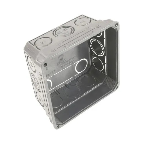 Doza ingropata eBULL 100x100mm, plastic, negru, 1 bucata