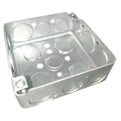 Doza ingropata pentru legaturi Courbi, metalica, 100x100mm, gri, set 1 bucata