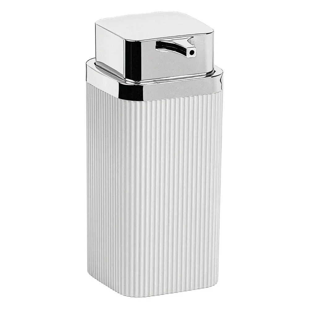 Dozator sapun lichid Okyanus Home Stella OKY-463-1, 0.4 L, polistiren + ABS, alb + cromat