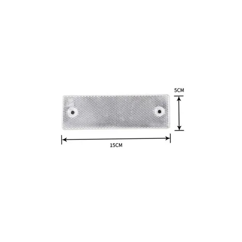 Dreptunghi reflectorizant alb 5cm x 15cm — imaginea 4