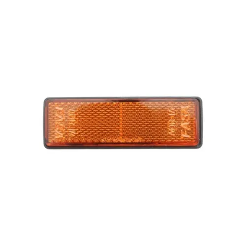 Dreptunghi reflectorizant cu adeziv galben spate 90x32mm