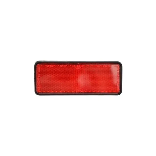 Dreptunghi reflectorizant spate, rosu, 90x32mm, set de 1