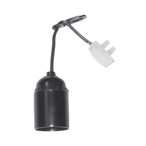 Dulii plastic E27 cu cablu si regleta, set 10 bucati