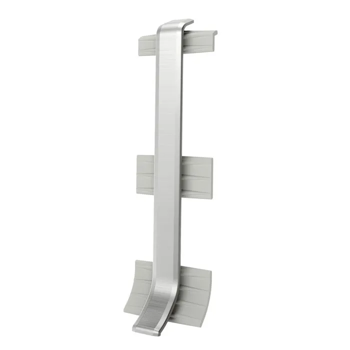 Element imbinare pentru plinta Vilo Linela 411, silver, 80 x 16 mm, 2 buc/set