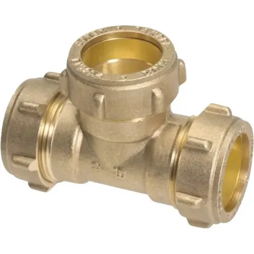 Element T/Teu compresie cu inel din alama 15 mm
