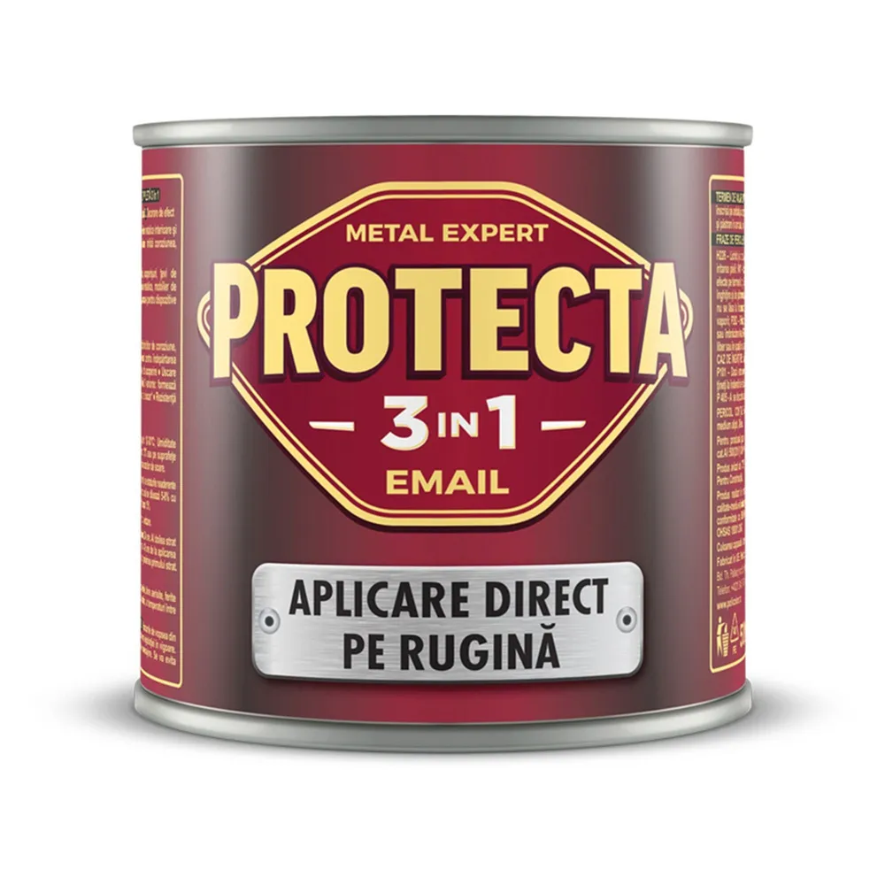 Email pe baza de solvent Protecta, pentru metal, 3 in 1, efect aur vechi, 0.5 L
