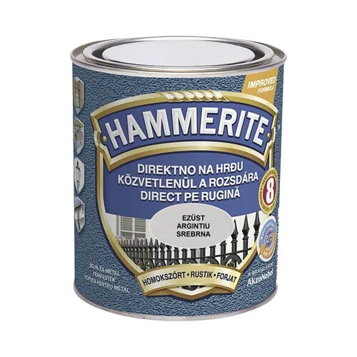 Email pentru metal Hammerite fier forjat, argintiu 0, 75 l
