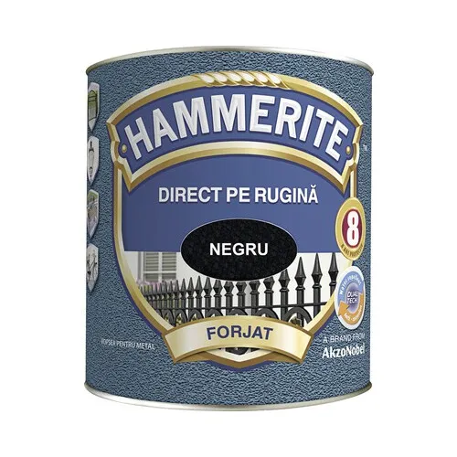 Email pentru metal Hammerite fier forjat, negru 2, 5 l