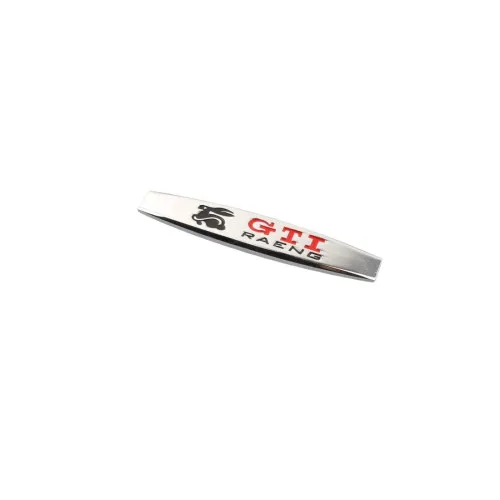 Emblema auto GTI crom relief 10x1.5cm set 2 bucati