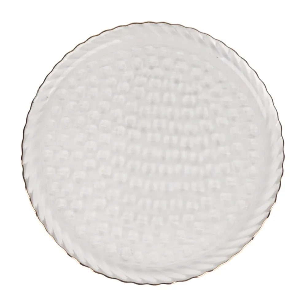 Farfurie desert 2NPP825-CGR, sticla, transparent, 21 cm