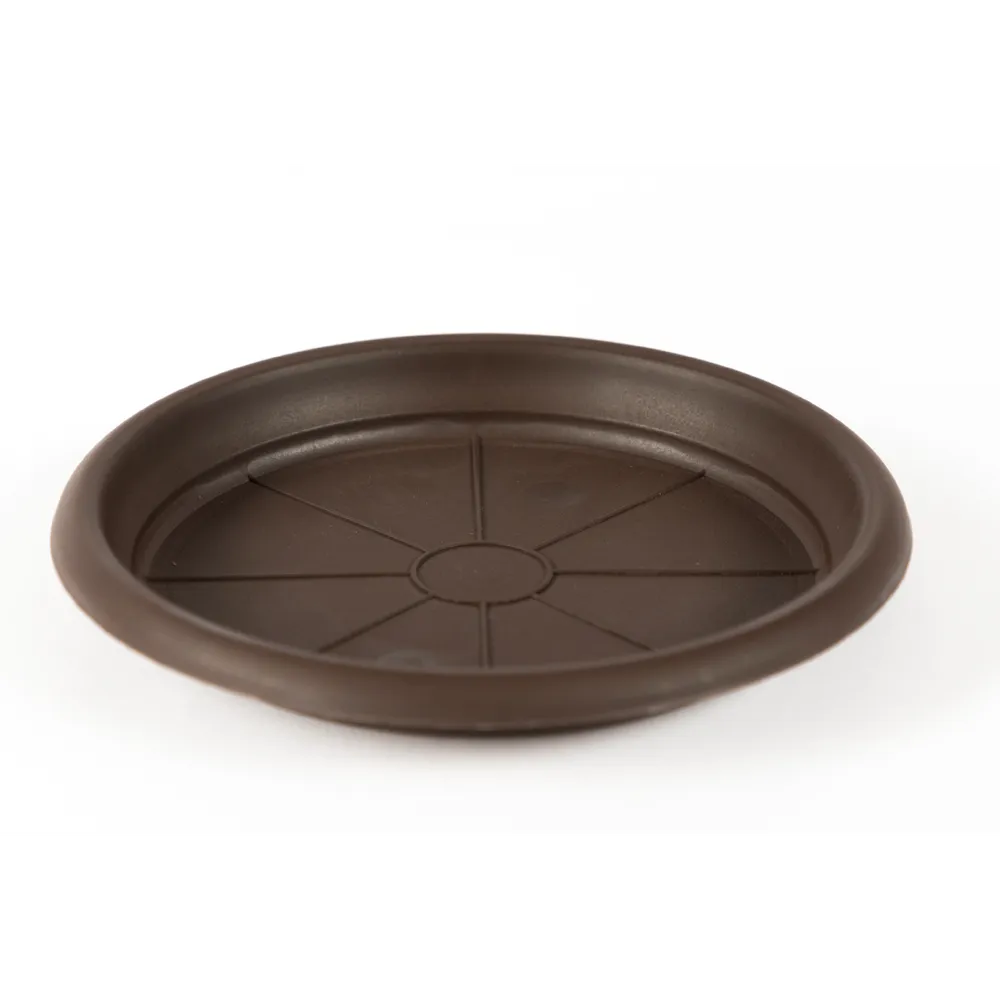 Farfurie ghiveci Dalia, plastic, Ø 19.5 cm, maro