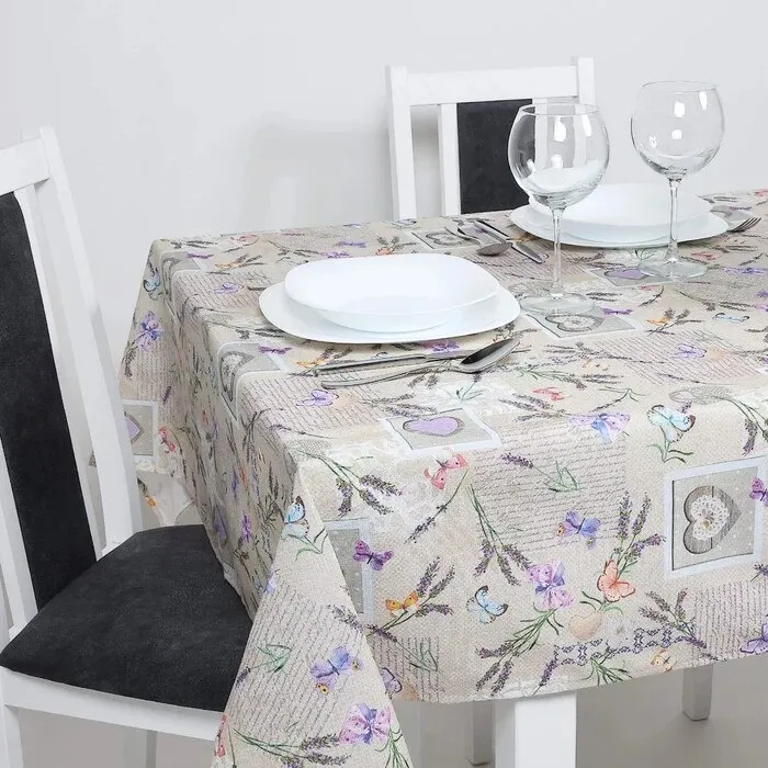 Fata de masa Lia, bumbac + poliester, multicolor, 135 x 220 cm