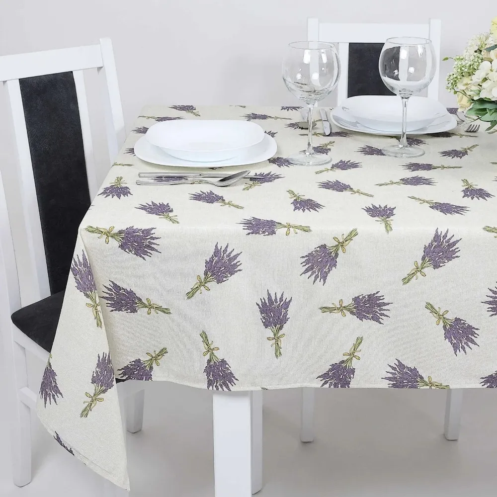 Fata de masa Provence, bumbac + poliester, multicolor, 135 x 220 cm