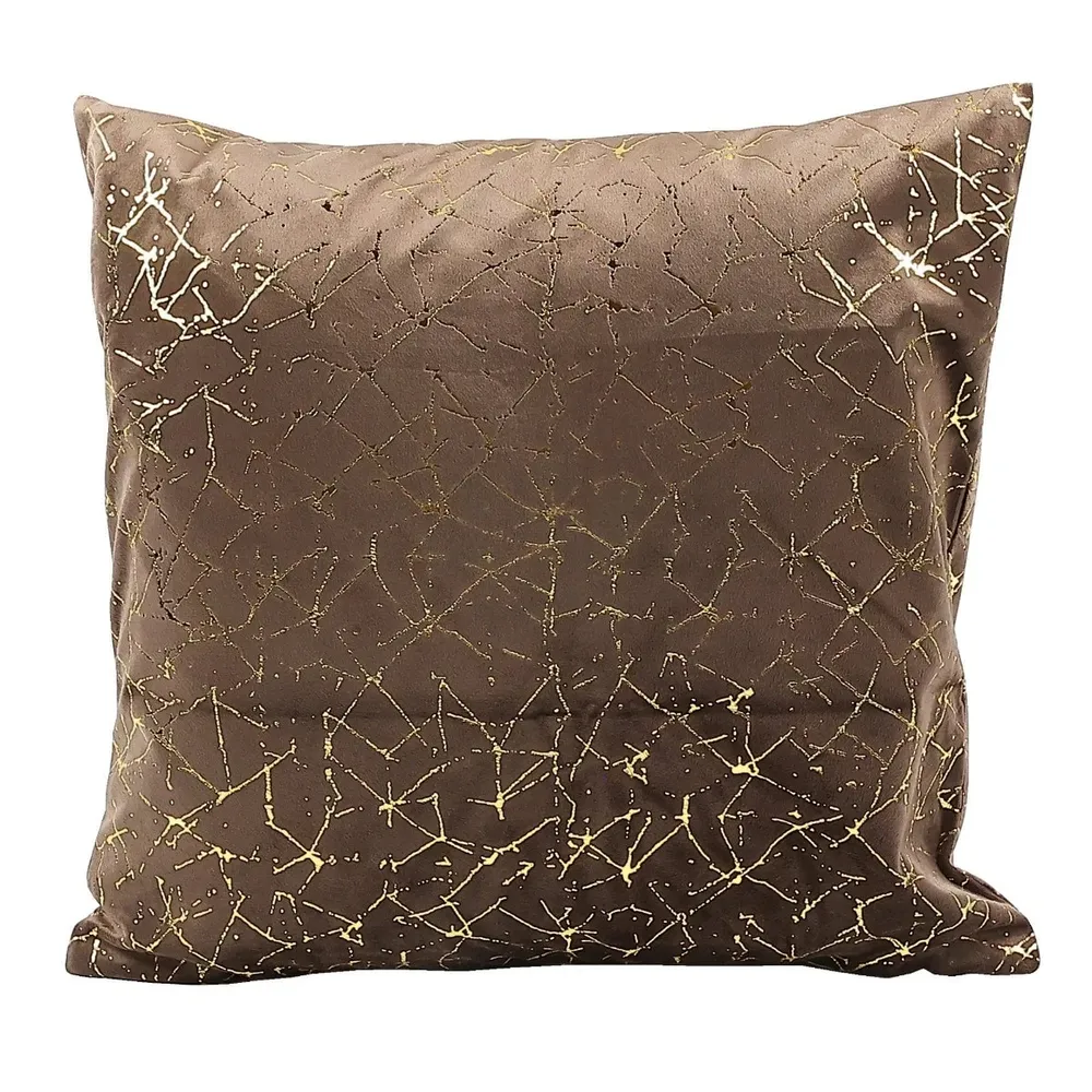 Fata de perna 03, poliester, maro, 50 x 50 cm, set 2 bucati