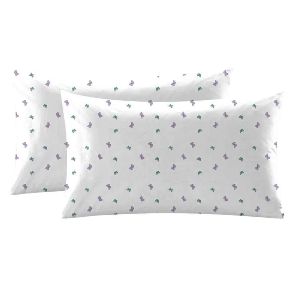 Fata de perna Deluxe Pucioasa Della, bumbac, multicolor, 50 x 70 cm, set 2 bucati