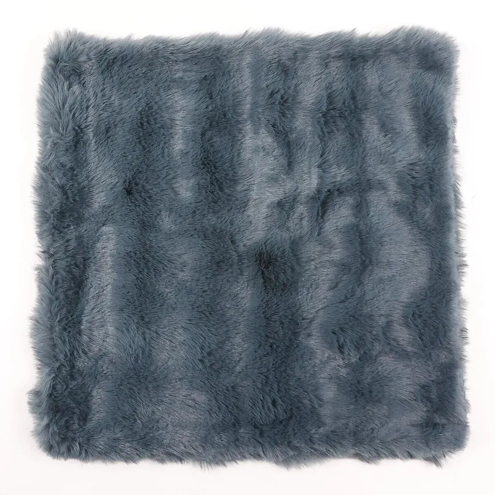 Fata de perna Liam, poliester, gri, 50 x 50 cm, set 2 bucati