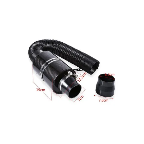 Filtru aer sport cu tubulatura si turbina aluminiu set complet — imaginea 3
