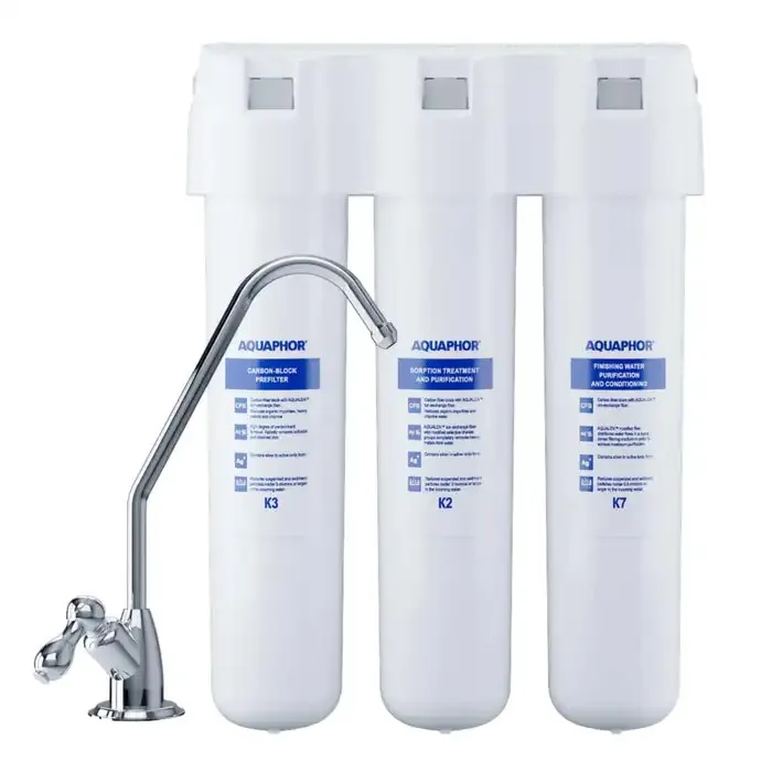 Filtru apa potabila, Aquaphor Crystal, cu robinet, 2.5 l/min