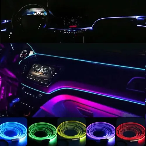 Fir neon cu LED RGB conectare mufa USB si telecomanda 6 metri — imaginea 4