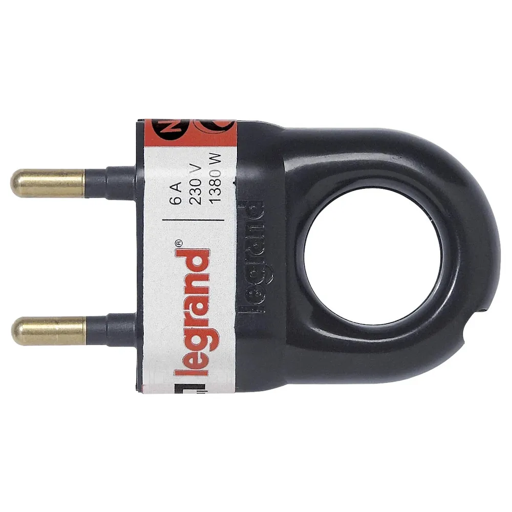 Fisa 2P inel extragere 050163, 6A, negru