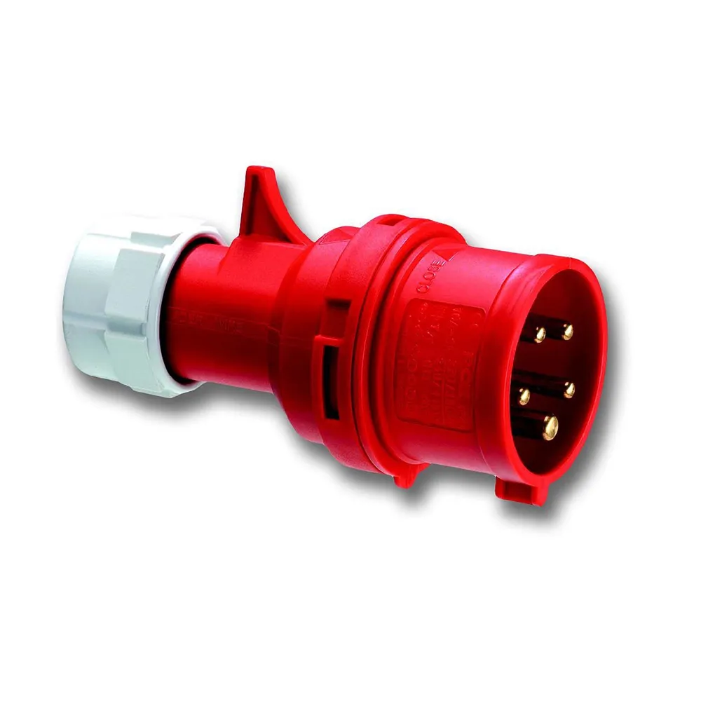 Fisa industriala PCE, IP44, 5P, 16A, montaj pe fir
