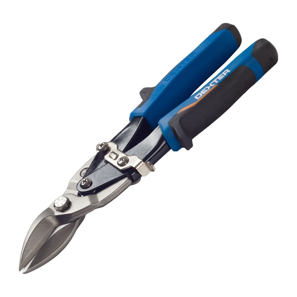 Foarfeca tabla Dexter, taietura dreapta, 250 mm, maner plastic