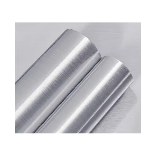 Folie auto aluminiu polisat gri antracit pentru colantare caroserie cu tehnologie anti-bule 10m x 1.52m — imaginea 2