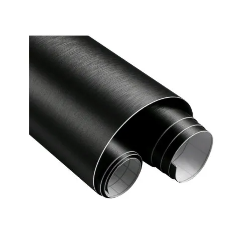 Folie auto aluminiu polisat neagra pentru colantare caroserie cu tehnologie anti-bule 10m x 1.5m