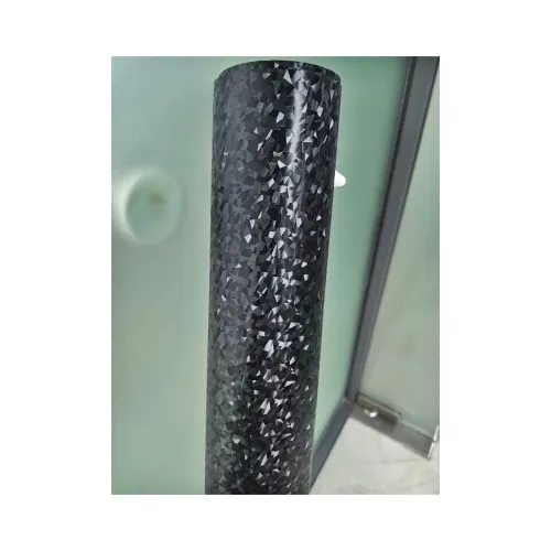 Folie auto autocolant PVC negru cu model 3D si tehnologie anti-bule 1.52m x 1m — imaginea 3