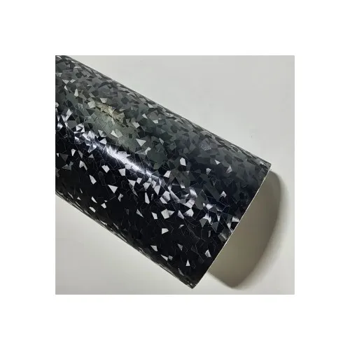 Folie auto autocolant PVC negru cu model 3D si tehnologie anti-bule 1.52m x 28m